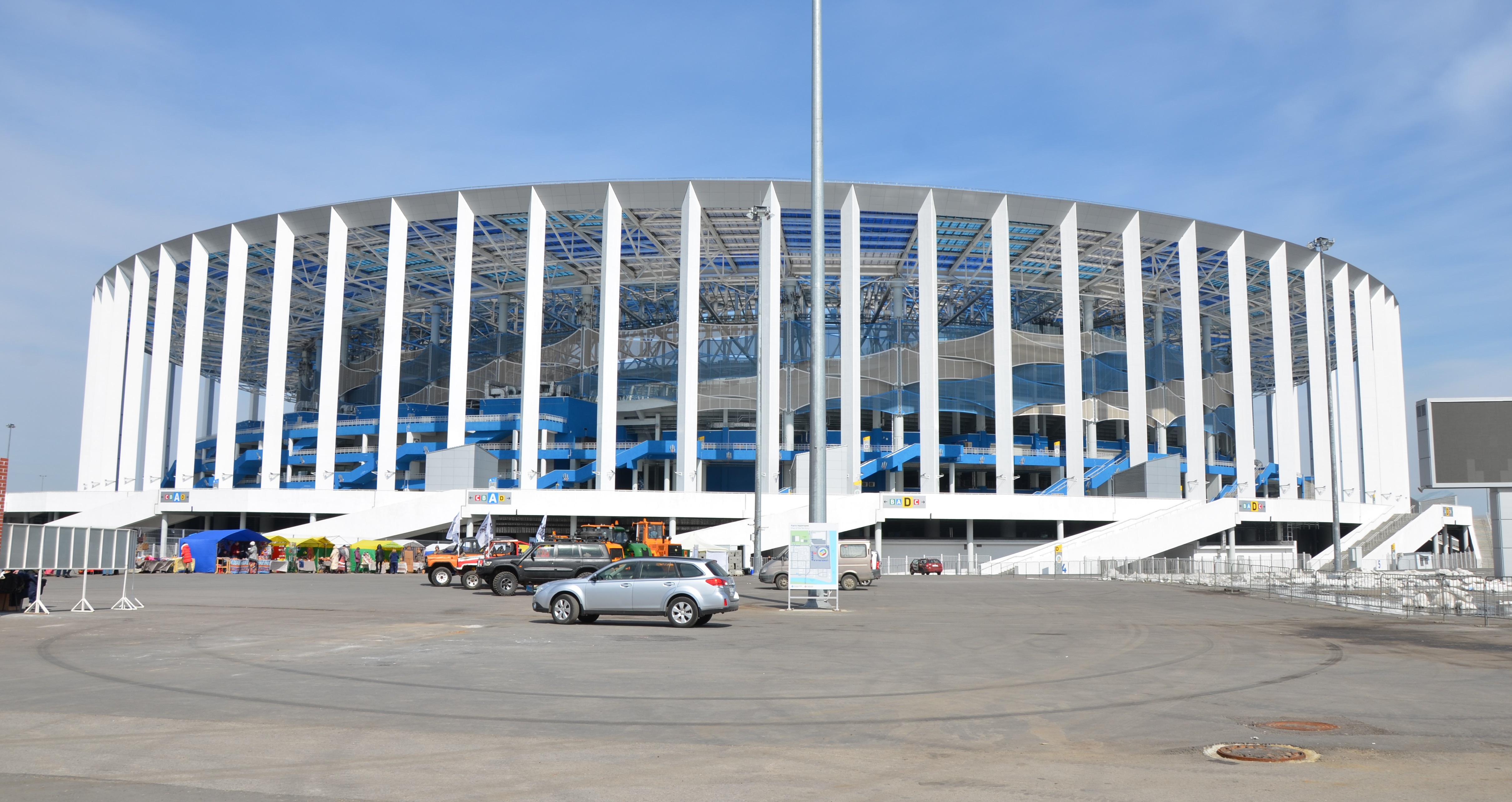 на стадионе Нижний Новгород
